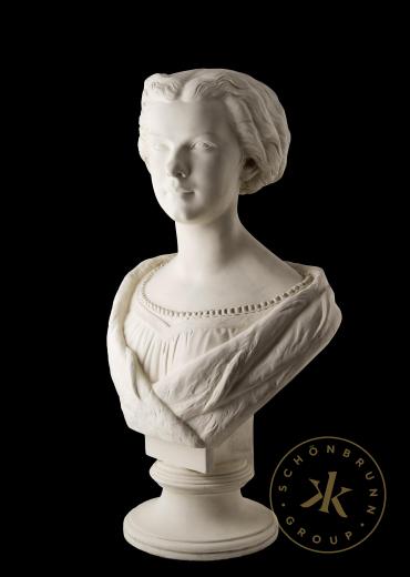 Büste Elisabeths als Braut. Gipsmodell von Johann von Halbig, 1853
© Schloß Schönbrunn Kultur- ...