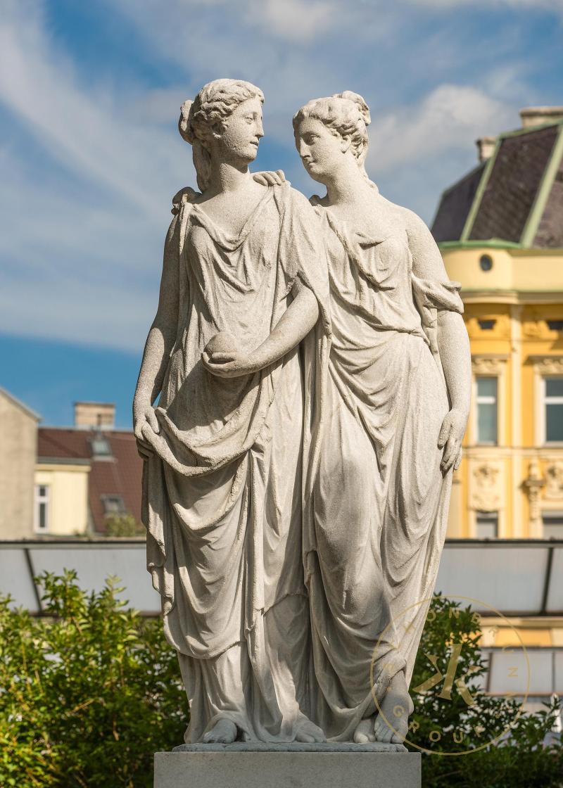 Hesperia und Arethusa. Skulptur von Johann Baptist Hagenauer, 1773/1780. Sterzinger Marmor
© S ...