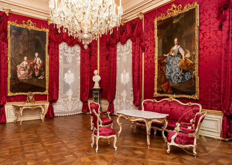 Salon im Appartement von Erzherzog Franz Karl in Schloss Schönbrunn
© Schloß Schönbrunn Kultur ...