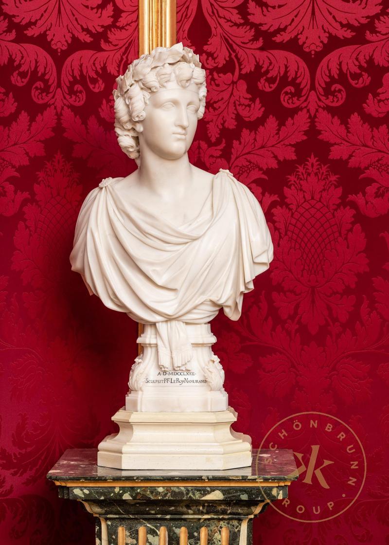 Pierre François Le Roy, Büste eines Genius mit Lorbeerkranz, 1772
© Schloß Schönbrunn Kultur-  ...