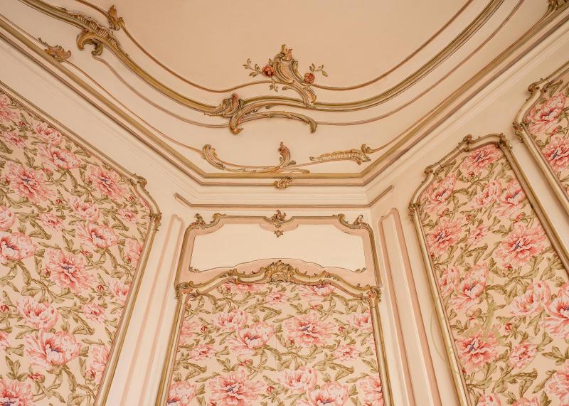 Detail der Deckengestaltung im Badezimmer im Appartement der Kaiserin Elisabeth in der Wiener H ...