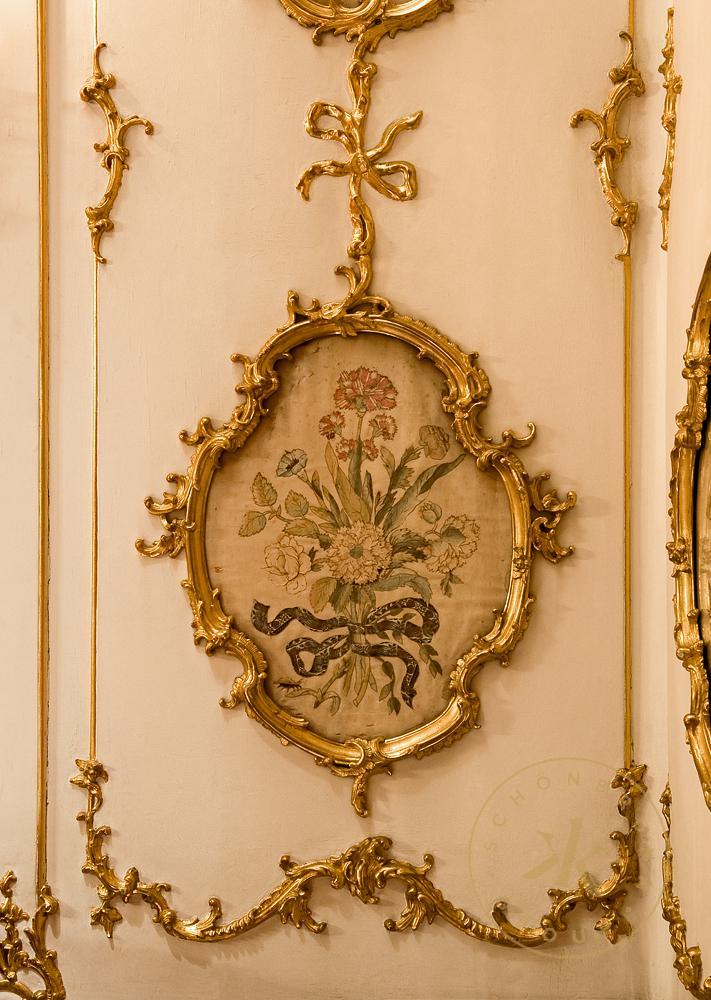 Frühstückskabinett im Westtrakt des Schlosses Schönbrunn. Detail der Wandgestaltung.
© Schloß  ...