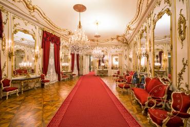 Spiegelsaal in Schloss Schönbrunn: Blick in den Raum.
© Schloß Schönbrunn Kultur- und Betriebs ...