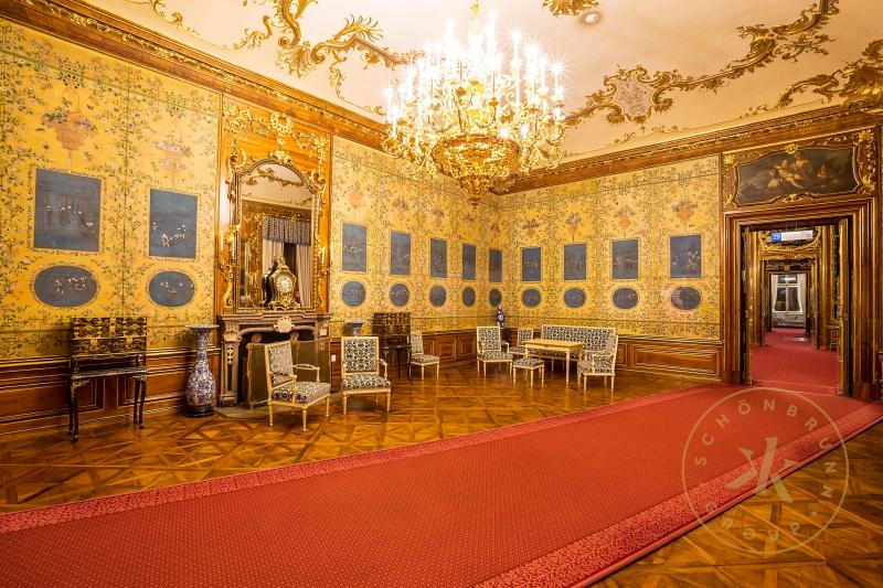 Blauer Chinesischer Salon in Schloss Schönbrunn.
© Schloß Schönbrunn Kultur- und Betriebsges.m ...