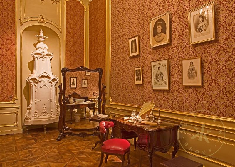 Toilettezimmer im Appartement der Kaiserin Elisabeth in Schloss Schönbrunn. 
© Schloß Schönbru ...