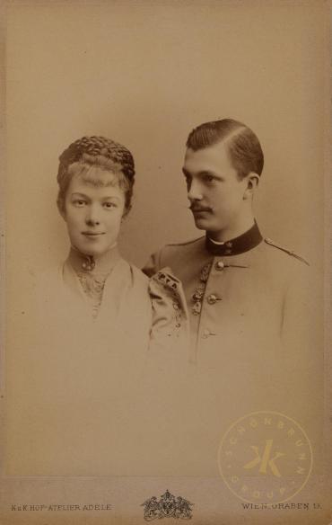 Marie Valerie und Franz Salvator. Photographie, K. u. K. Hof-Atelier Adèle
© Schloß Schönbrunn ...