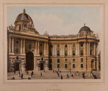 Ansicht der Wiener Hofburg, Lichtdruck von J. Löwy, nach 1893
© Schloß Schönbrunn Kultur- und  ...