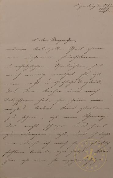 Brief der Kaiserin an ihre Schwägerin Margarethe von Sachsen
© Schloß Schönbrunn Kultur- und B ...