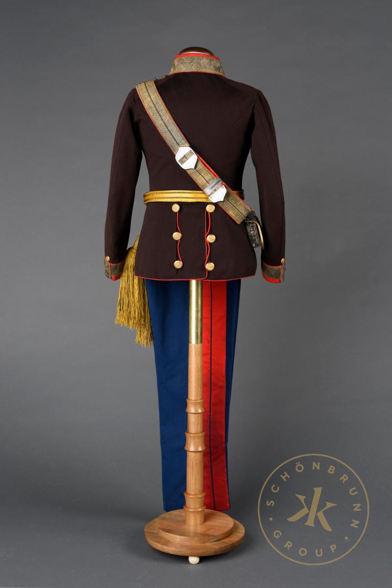 Uniform eines Obersten der k.k. Artillerie, angefertigt für den ca. siebenjährigen Kronprinzen  ...