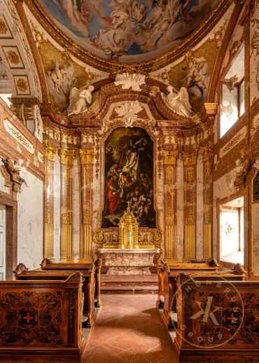Kapelle in Schloss Hof, Blick Richtung Altar.
© Schloß Schönbrunn Kultur- und Betriebsges.m.b. ...