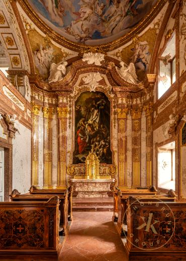 Kapelle in Schloss Hof, Blick Richtung Altar.
© Schloß Schönbrunn Kultur- und Betriebsges.m.b. ...