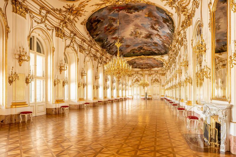 Große Galerie in Schloss Schönbrunn, Blick gegen Osten
© Schloß Schönbrunn Kultur- und Betrieb ...