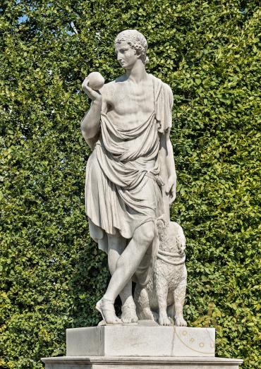 Paris als Hirte. Skulptur aus Sterzinger Marmor von Veit Königer.
© Schloß Schönbrunn Kultur-  ...