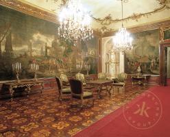 Gobelinsalon in Schloss Schönbrunn, Blick in die Nordostecke des Raumes.
© Schloß Schönbrunn K ...